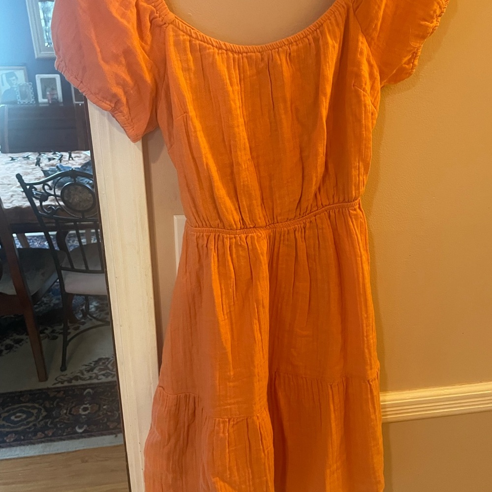 Jessica Simpson Peach Short Sleeve Dress